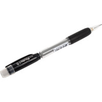 Автоматический карандаш Pentel Fiesta II AX127-AE c резиновым гриппом, 0.7 мм, 12 шт, черный корпус 597278