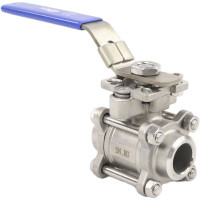 Кран шаровой DN.ru КШПП 316.200-ISO Ду65 Ру25 полнопроходной, с рукояткой D160-07678