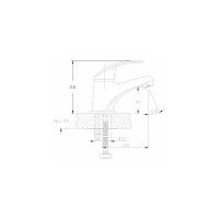 Смеситель для раковины Haiba хром HB1036