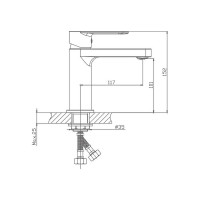 Смеситель для раковины Haiba хром HB10617