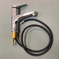 Смеситель для кухни/умывальника D-Lin с выдвижной лейкой, хром D158367