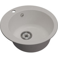 Мойка MIXLINE ml-gm13 круглая, ультра-белая (341), 495 мм (глуб. чаши 200) new 551895