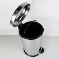 Ведро с крышкой FIXSEN 12 л, хром 34024D