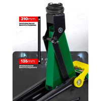 Домкрат Rockforce подкатной гидравлический 2т h min 135мм, h max 310мм RF-TA820011(48273)