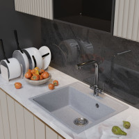Мойкa MIXLINE ML-GM15 серая 310, 560x500x180 мм newх 551916
