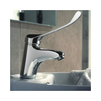 Смеситель для раковины Haiba локтевой, хром HB1054