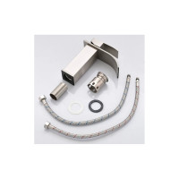 Смеситель для раковины Haiba с каскадным изливом, полированная сталь HB12815