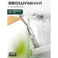 Подъёмный механизм GTV minilift medium - без доводчика, для фасада 3,5-4,5кг, хром PD-MINILIFTNEW-MEDIUM