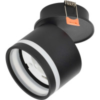 Встраиваемый поворотный светильник IEK Lighting 4033 под лампу gx53 черный LT-UVB0-4033-GX53-1-K02