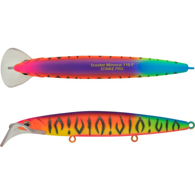 Воблер Strike Pro Scooter Minnow 110F EG-186F#A244S