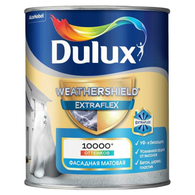 Акриловая краска для фасадов и цоколей Dulux WEATHERSHIELD EXTRAFLEX 5735942