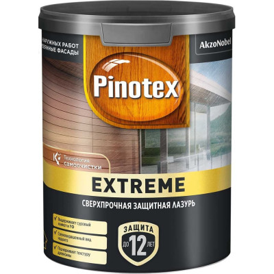 Pinotex Лазурь для дерева Extreme Тиковое дерево 0,9л 5805101