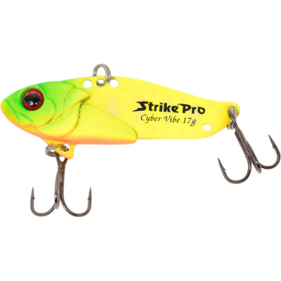 Блесна Strike Pro Cyber Vibe 55 цвет: A178S Lemon Mat Tiger JG-005D#A178S