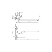 Смеситель для ванны Haiba HB22176