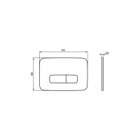 Механическая панель смыва Ideal Standard R0123A6 OLEAS M3 черная УТ003904