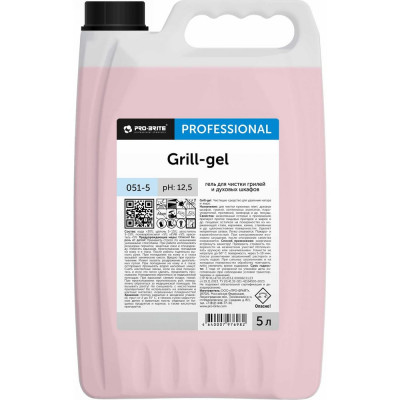 Гель PRO-BRITE GRILL-GEL эконом-класса для чистки грилей и духовых шкафов 5 л 051-5