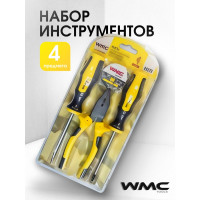 Набор инструментов WMC TOOLS 4пр, в блистере WMC-1004(49999)