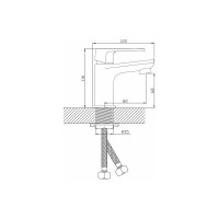 Смеситель для умывальника Diadonna D80-110132