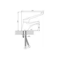 Смеситель для умывальника Diadonna монолитный D80-110126