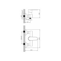 Смеситель для душа Diadonna D87-220117W