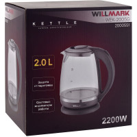 Электрический чайник WILLMARK WEK-2005G серый 2000551