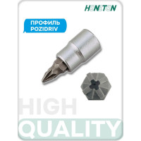 Насадка торцевая POZIDRIV 1/4" HONITON, PZ3 BS-A2PZ3 В0000000174062
