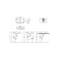 Подвесная раковина HATRIA BAHIA 60, 1 отверстие для смесителя по центру BH0600365011TS0