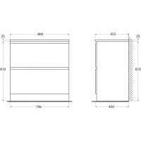 Напольная база под раковину BelBagno ALBANO-800-2C-PIA-PS