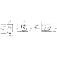Подвесной унитаз Jacob Delafon Rodin+ 00268108 EDY102-00
