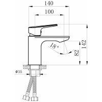 Смеситель для раковины Osgard Segel black 940000001157