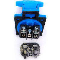 Встраиваемая розетка Bals Schuko 16A, 3p, 250V, IP54, синяя 71094-b