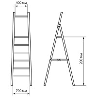Диэлектрическая стремянка TDM ELECTRIC ЭкспертЭлектрик СД-2.0 6 ступеней, до 50 кВ SQ1028-0603