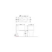 Чаша для напольного унитаза Aquanet Roll 2-C с сидением, с Rimless 00240206