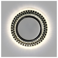 Встраиваемый светильник Smartbuy под лампу GX53 с LED подсветкой прозрачный SBL-06CL2-GX53