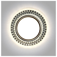 Встраиваемый светильник Smartbuy под лампу GX53 с LED подсветкой прозрачный SBL-06CL2-GX53