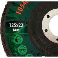 Диск лепестковый торцевой (125х22 мм; P40) ROCKFORCE RF-FD540M(29637)