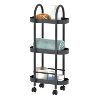 Тележка MY SPACE 3 овальные полки, черный TB3PO