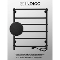 Полотенцесушитель INDIGO Europe Lux без полки (electro) 60/50 таймер, скрытый монтаж, универсальное подключение R/L LELLE60-50BRRt