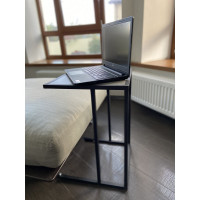 Журнальный стол НАЙДИ МИНИ, черный муар, ЛДСП метрополитан грей LTBED-5502