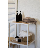 Стеллаж НАЙДИ 2, 400x400x782 мм, белый муар, ЛДСП дуб сонома LS2-533025