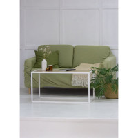 Журнальный стол НАЙДИ с ЛДСП, белый муар, ЛДСП дуб сонома LTD-533025