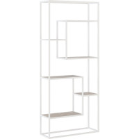 Стеллаж НАЙДИ 4, 400x400x1546 мм, белый муар, ЛДСП дуб сонома LS4-533025