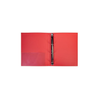 Пластиковая папка Hatber на 4-х кольцах, А4, корешок 25 мм STANDARD 70 20 шт 038483