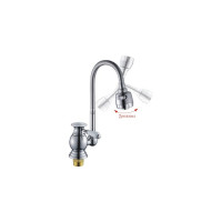 Смеситель для кухни Potato с высоким гибким изливом, крепление гайка P5817