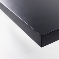 Стол с регулируемой высотой StolStoya МОТОР UP подстолье белое и столешница МДФ эмаль Черная, 120x65 SE211I120WB