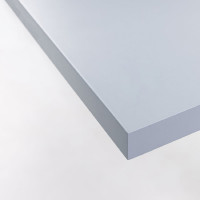 Стол с регулируемой высотой StolStoya МОТОР UP подстолье белое и столешница МДФ эмаль Серая 120x65 SE211/120WS