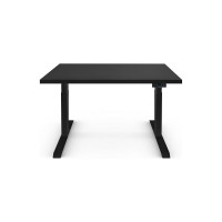 Стол двухмоторный с регулируемой высотой StolStoya ТИТАН подстолье черное и столешница МДФ эмаль SE221IBB14070