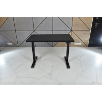 Стол двухмоторный с регулируемой высотой StolStoya ТИТАН подстолье черное и столешница МДФ эмаль SE221IBB14070