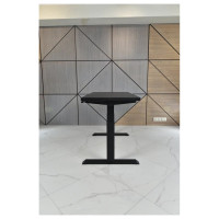 Стол двухмоторный с регулируемой высотой StolStoya ТИТАН подстолье черное и столешница МДФ эмаль SE221IBB14070