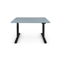 Стол двухмоторный с регулируемой высотой StolStoya ТИТАН подстолье черное и столешница МДФ эмаль SE221IBS12065